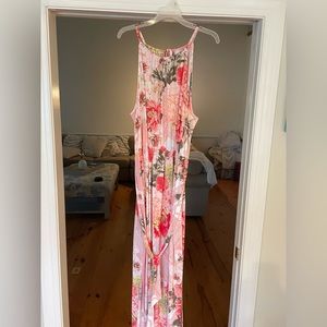 Floral Maxi Dress with belted waist